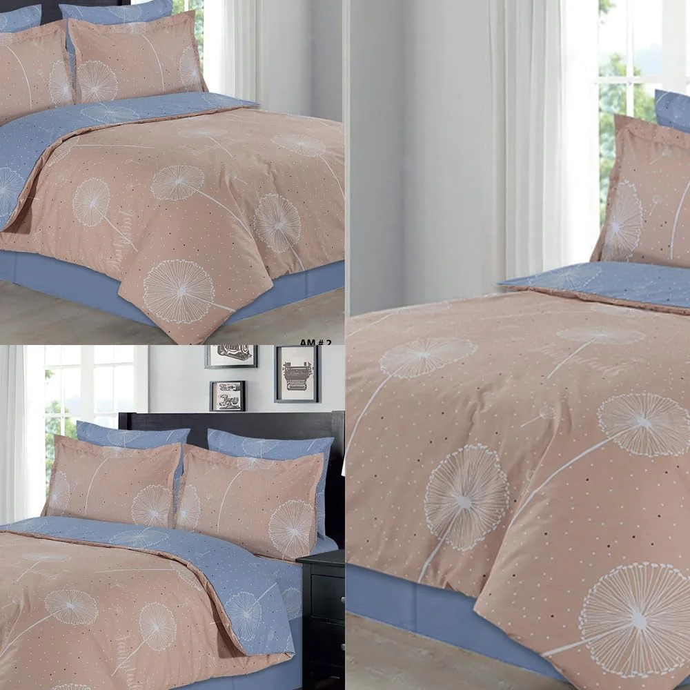 ست ملحفه 4 تکه آمالی سایز یک نفره (120x200+35 سانتی متر) شامل 1 روکش لحاف، 1 ملحفه کش دار، 1 روبالشی آکسفورد و 1 روبالشی استاندارد، با کیفیت بادوام و ماندگار