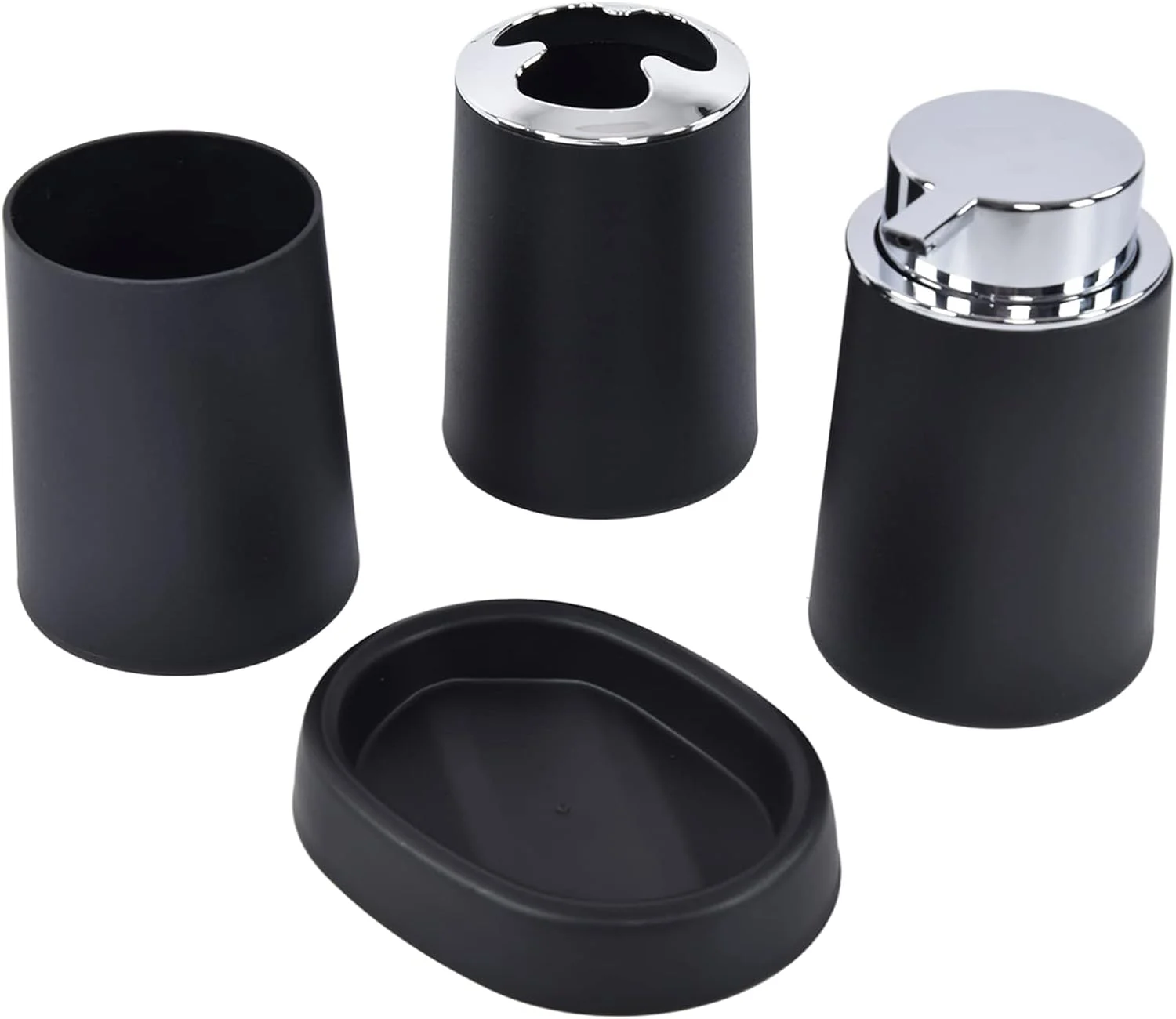 ست لوازم حمام، فنجان جداکننده راحت با نازل آبکاری شده، لوازم جانبی حمام برای اتاق دوش مناسب برای منزل