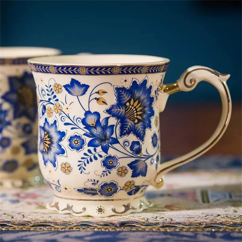 ست شستشوی سرامیکی، شامل جا مسواکی، لیوان دهانشویه و لوازم بهداشتی منزل، طراحی اروپایی، ست پنج تکه مناسب حمام