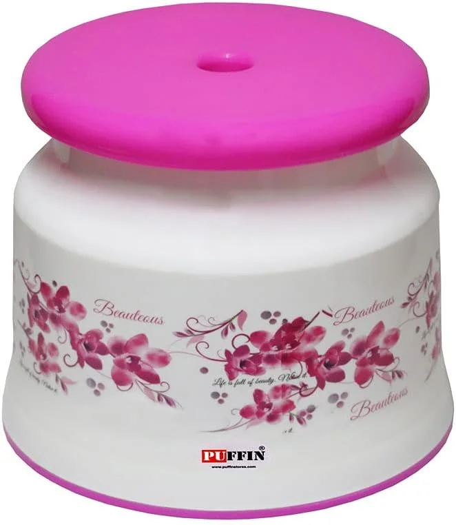 ست حمام مربعی طرح گل جدید AOOMI (صورتی، 6 تکه)