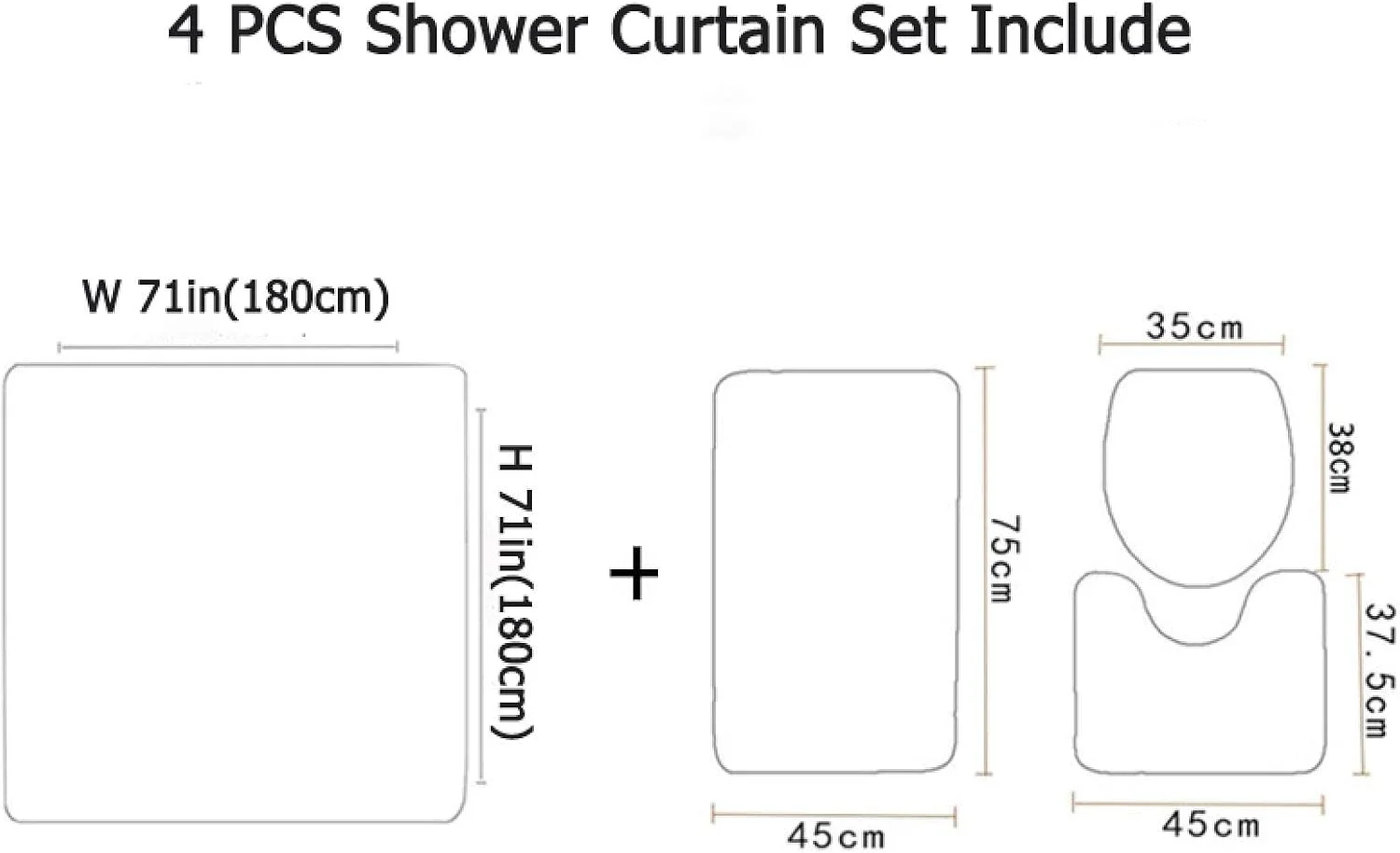 ست پرده حمام طرح حیوانات BANLV، پرده ضد آب، فرش ضد لغزش طرح شیر، مناسب دکوراسیون منزل، 4 تکه/ست