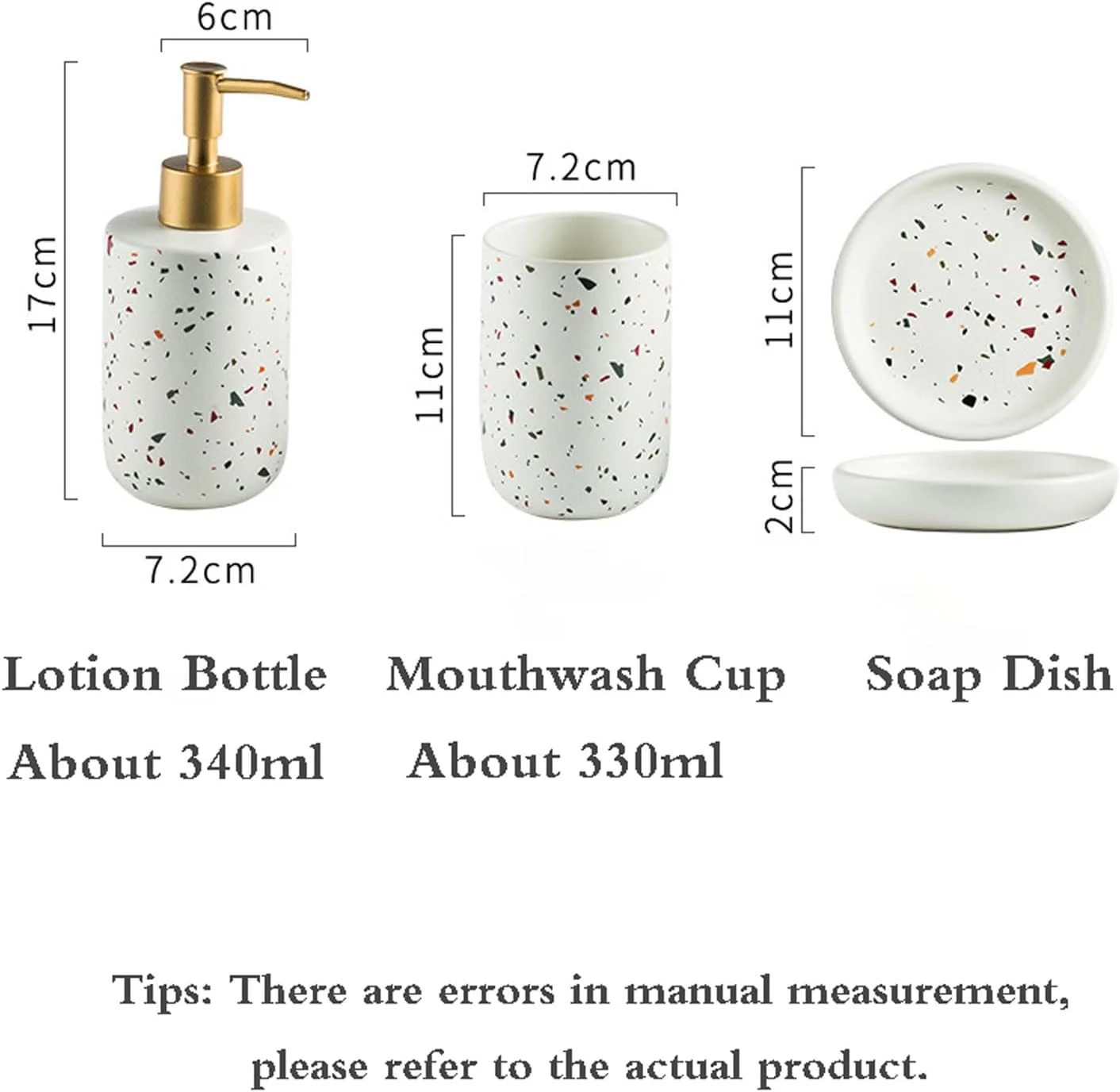 ست لوازم جانبی حمام، ست لوازم جانبی رویه کابینت حمام، ست لوازم جانبی سرامیکی حمام، ست حمام، طراحی مدرن، دکور حمام، با پخش کننده لوسیون، فنجان، جای صابون