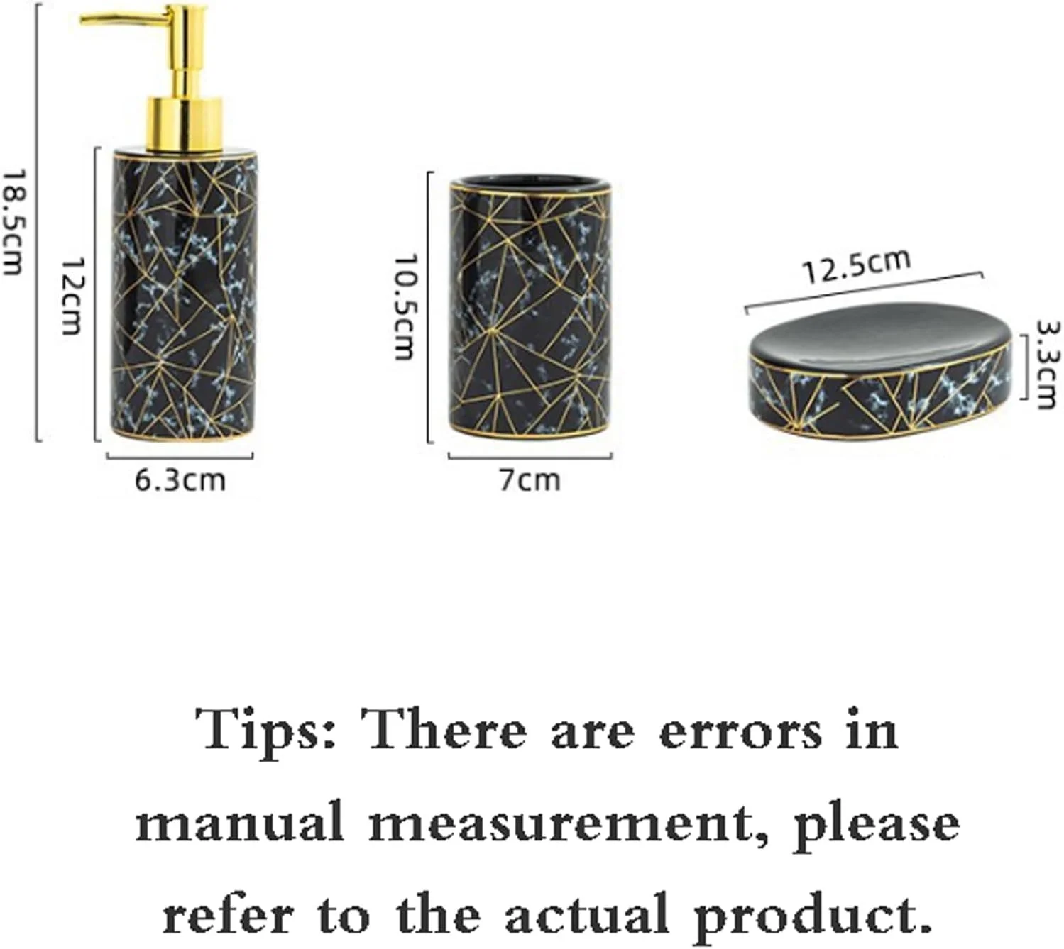 ست لوازم جانبی حمام، ست لوازم جانبی روی میز حمام، ست لوازم جانبی حمام سرامیکی، ست حمام، طراحی مدرن، دکور حمام، شامل جا مایع لوسیون، لیوان، جای صابون