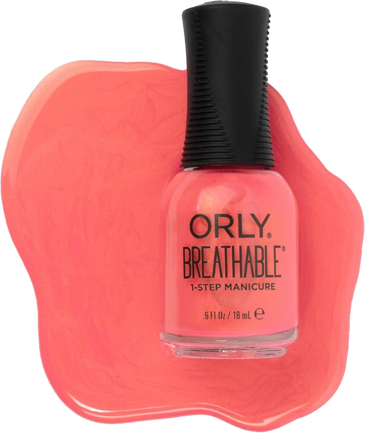 لاک ناخن مجموعه اورلی مدل نقطه ذوب | صورتی طلایی براق | فرمول با پوشش کامل و ماندگاری طولانی با درپوش گیره ای | وگان و بدون تست حیوانی (کف زمین گدازه است)