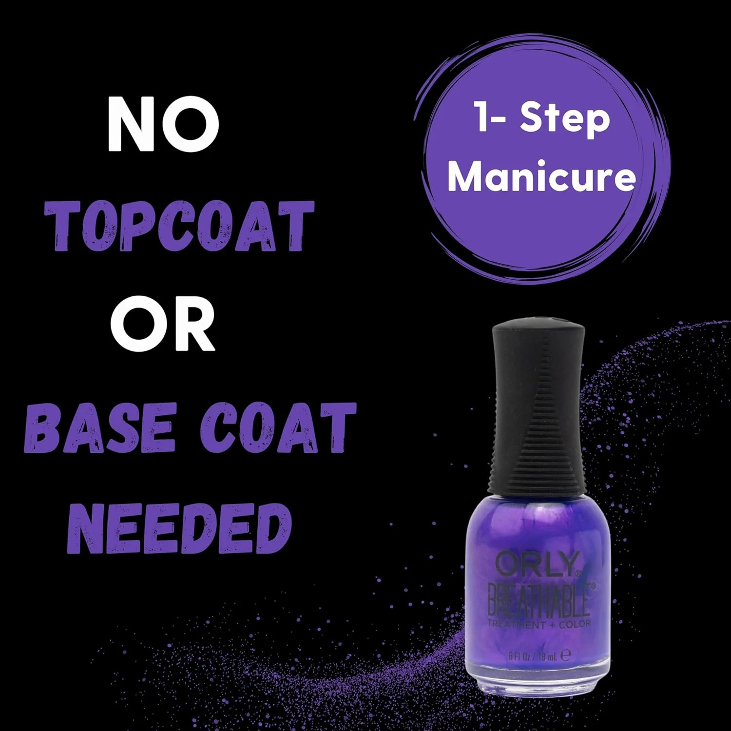 لاک ناخن اُرلی کالکشن نقطه ذوب | براق بنفش روشن | فرمول با پوشش کامل و ماندگاری طولانی با درپوش گیره دار | وگان و بدون تست حیوانی (آلیاژ میتی)