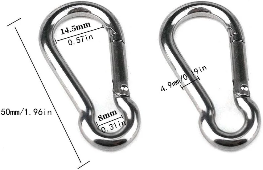 هامیلنر 2 عدد قرقره تکی استیل 304 مدل M15، قرقره جرثقیل سیم بکسل، چرخ یدک کشی آویز سیم با 2 عدد قلاب فنری