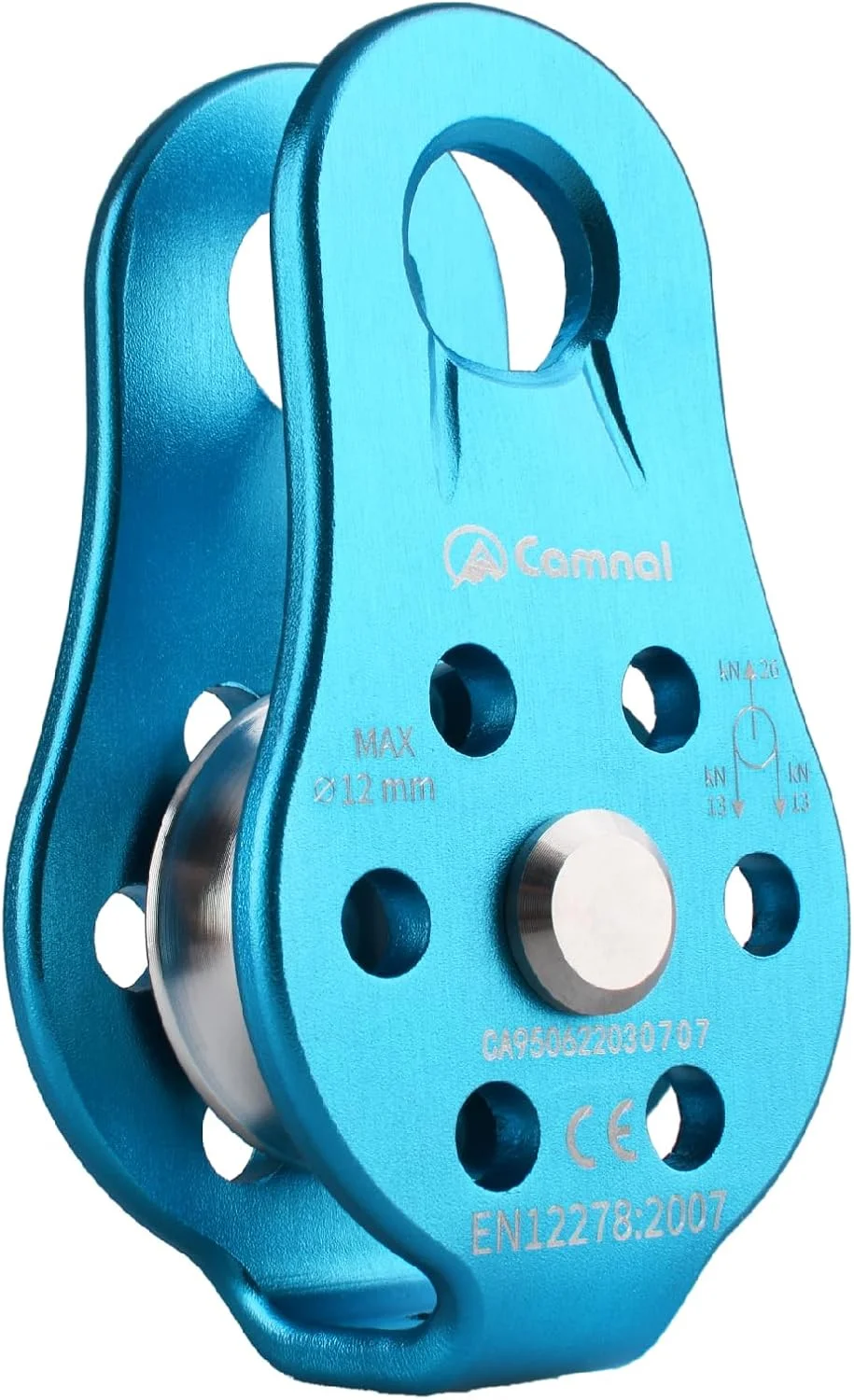 قر قره کوهنوردی JEELAD 26kN، قرقره نجات آلیاژ آلومینیومی، قرقره تک تسمه برای حمل و نقل، زیپ لاین فضای باز، تجهیزات کوهنوردی