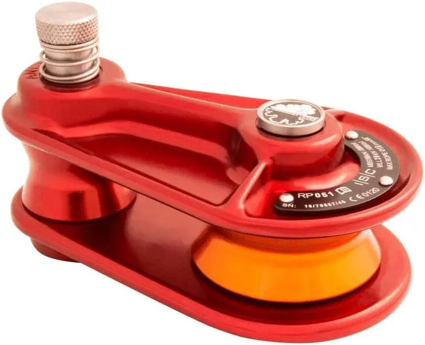 قرقره بلوک قرمز ISC با ظرفیت 2.2 تن (طناب 5/8 اینچ) (چرخ نارنجی)