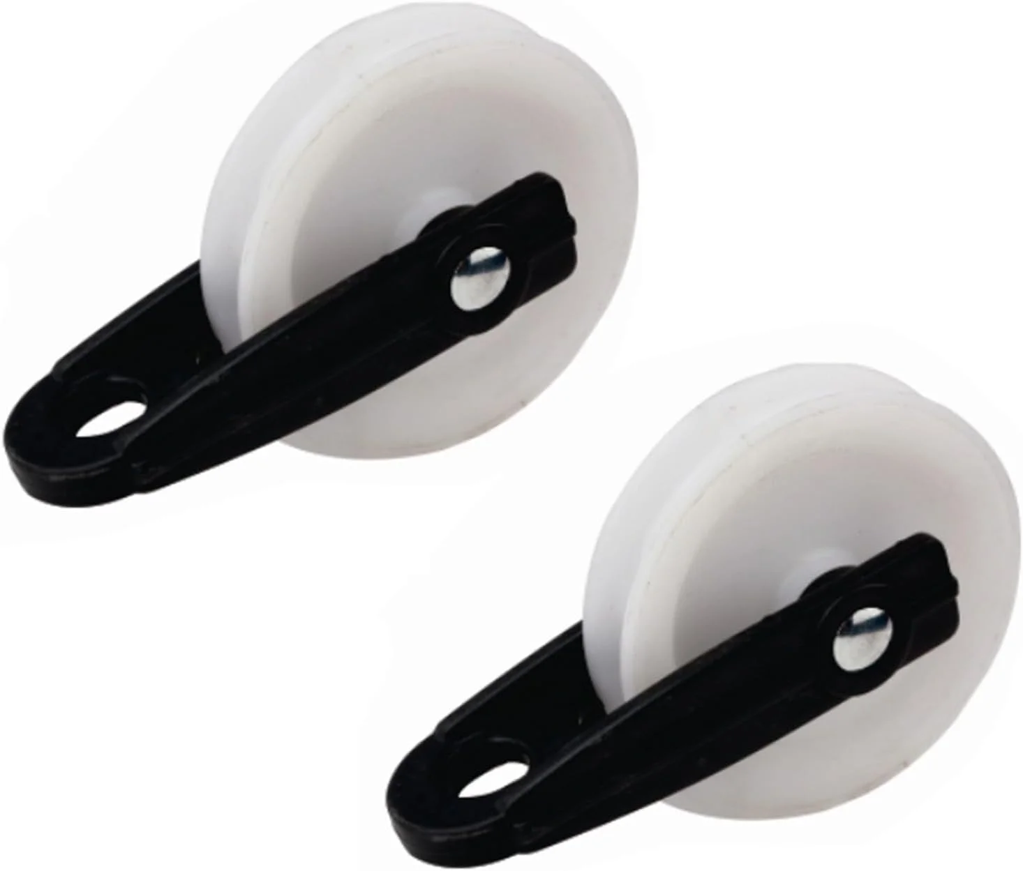 دو عدد قرقره لباس نایلونی، قرقره نایلونی با قطر 2 اینچ، قرقره طناب کششی بیرونی، قرقره طناب سیم بکسل، کیت قرقره طناب لباس، قرقره طناب لباس