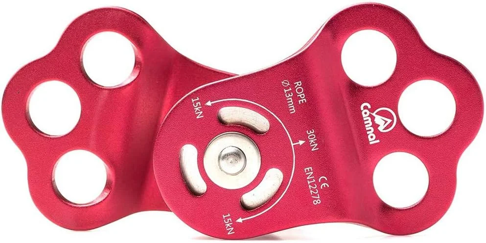 قرقره تک سوراخه سه بلبرینگی JOTOUCH 30KN، تجهیزات نجات در ارتفاعات برای طناب 13 میلی متری، مناسب برای صخره نوردی، نجات، ورزش های زیپ لاین و غیره