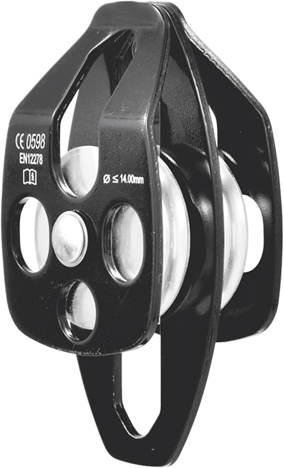 قرقره دوبل آلومینیومی K KARAM AP 013 با اتصال یک طرفه، مشکی