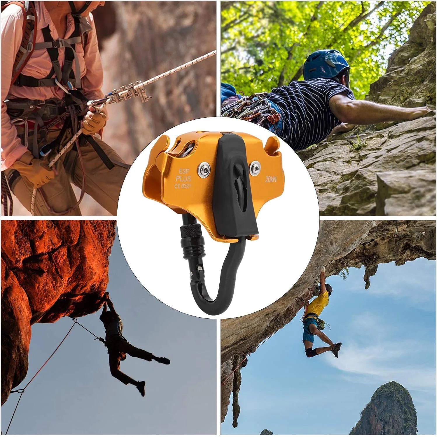 سیستم قرقره دوبل Junlucki، قرقره طناب کشی، ابزار کشش با استحکام بالا برای مهندسی صخره نوردی و کوهنوردی