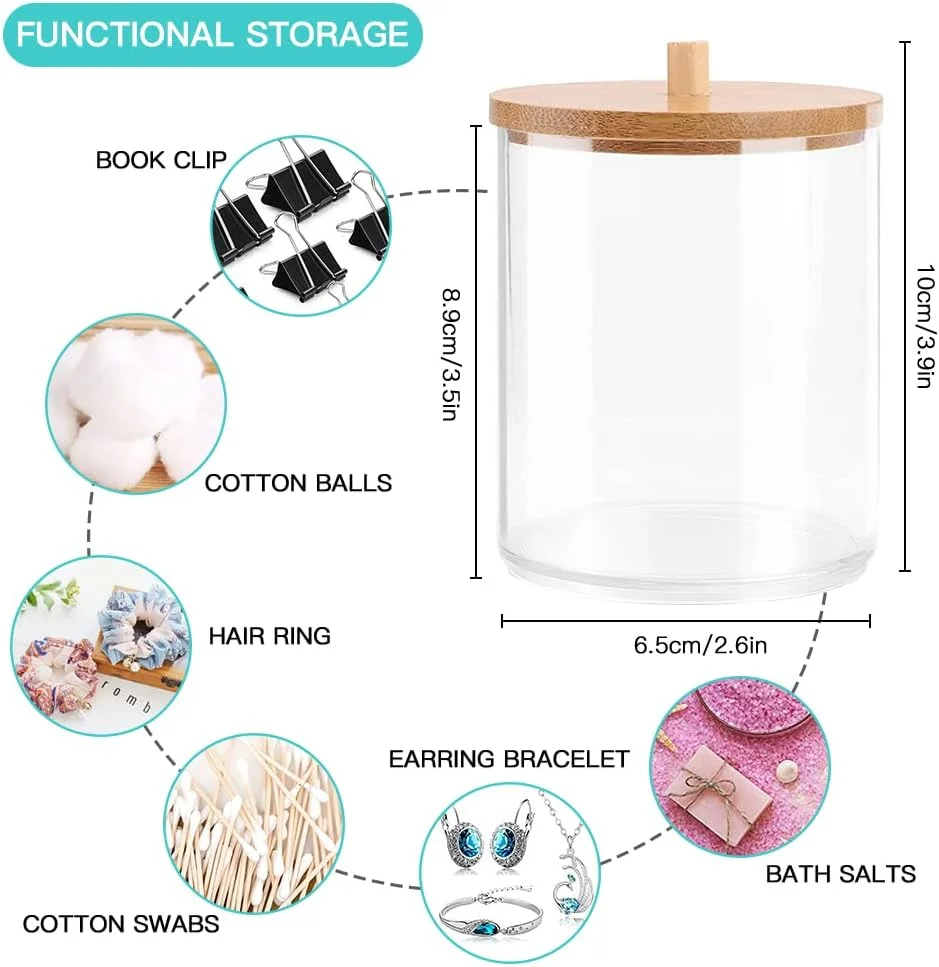 ست لوازم جانبی حمام مشکی Otostar، ست حمام بامبو با جا پنبه ای، جا مایع صابون، جا مسواکی، لیوان، جا صابونی، برس توالت، سطل زباله، ست حمام پلاستیکی، هدیه خانه نویی (مشکی)