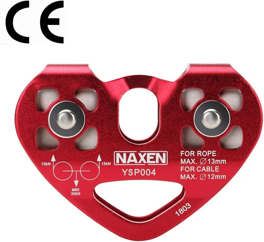 قرقره زیپ لاین تندم سرعت دوگانه NAXEN به همراه کارابین بیضی