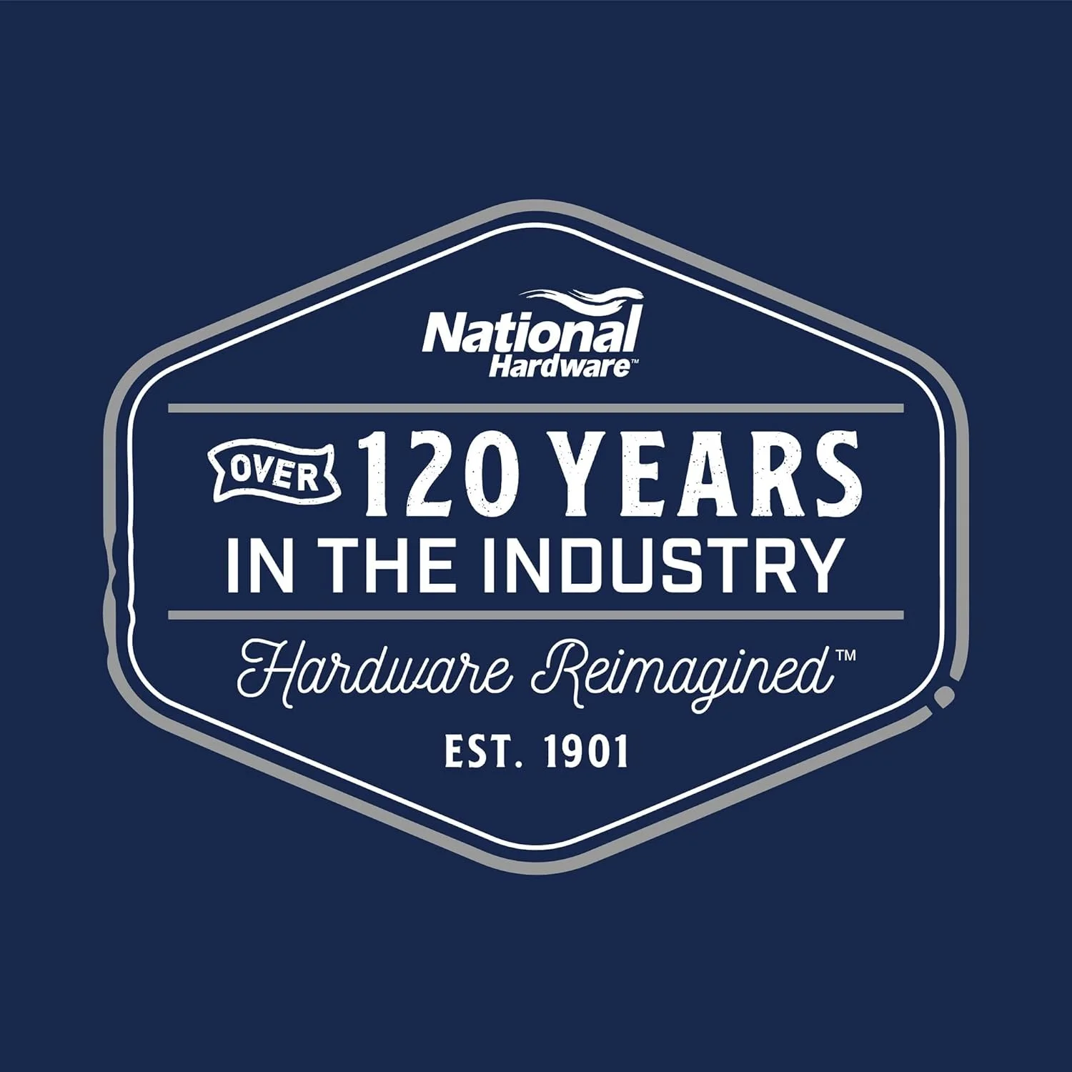 قرقره ثابت تکی نشنال هاردویر مدل N195-800 3213BC با روکش زینک، 1-1/2 اینچ