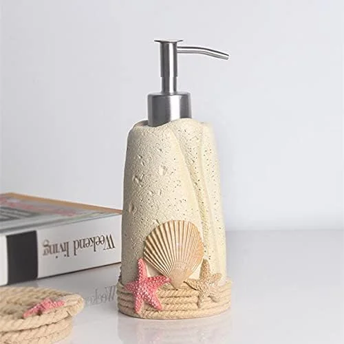 ست لوازم حمام طرح صدف ساحلی، شامل جا مایع دستشویی رزینی، لیوان شستشو، جا مسواکی، مناسب دکوراسیون و هدیه عروسی ست لوازم حمام طرح صدف ساحلی، شامل جا مایع دستشویی رزینی، لیوان شستشو، جا مسواکی، مناسب دکوراسیون و هدیه عروسی