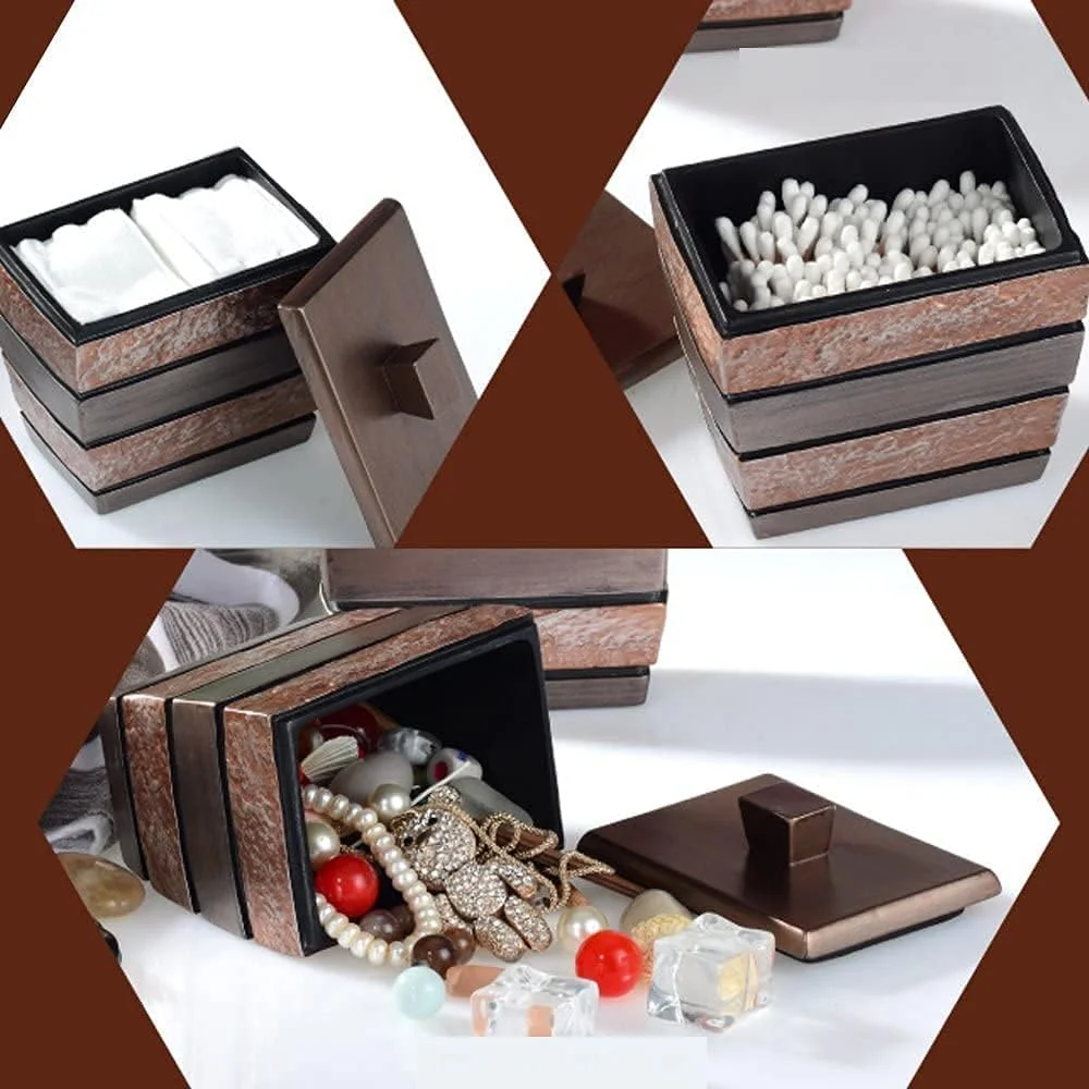 ست لوازم جانبی حمام 6 تکه، لوازم تزئینی حمام با جای صابون، جا مایع صابون، جا مسواکی و لیوان، جای پنبه و گوش پاک کن ست لوازم جانبی حمام 6 تکه، لوازم تزئینی حمام با جای صابون، جا مایع صابون، جا مسواکی و لیوان، جای پنبه و گوش پاک کن