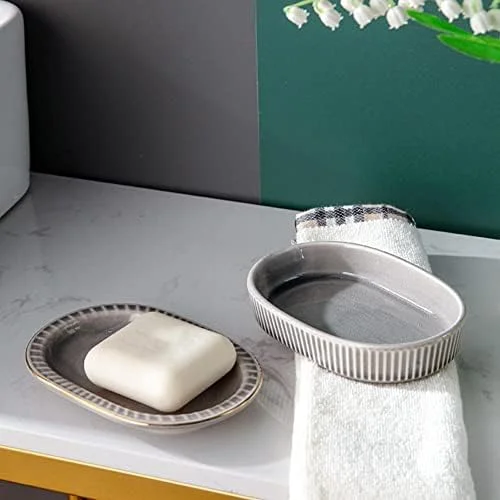 ست لوازم جانبی حمام، ست صابون حمام، دکور حمام، ست لوازم جانبی حمام، ست جا صابونی حمام، ست جا مسواکی حمام، ست لوازم حمام 5 تکه