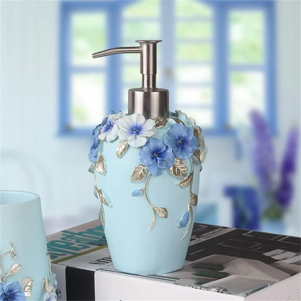 ست پنج تکه لوازم بهداشتی حمام، ست لوازم حمام به سبک اروپایی، فنجان شستشو، جا مسواکی ست پنج تکه لوازم بهداشتی حمام، ست لوازم حمام به سبک اروپایی، فنجان شستشو، جا مسواکی