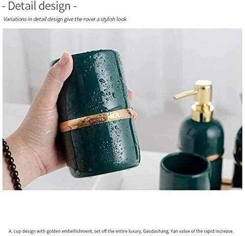 ست لوازم حمام پنج تکه سرامیکی، ست لوازم بهداشتی حمام