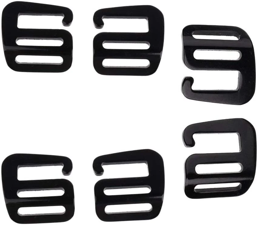 گیره قلاب G یک اینچی برای تسمه های بیرونی، گیره سخت افزاری کارابین بقا در شرایط اضطراری، 25 میلی متر، 6 عدد