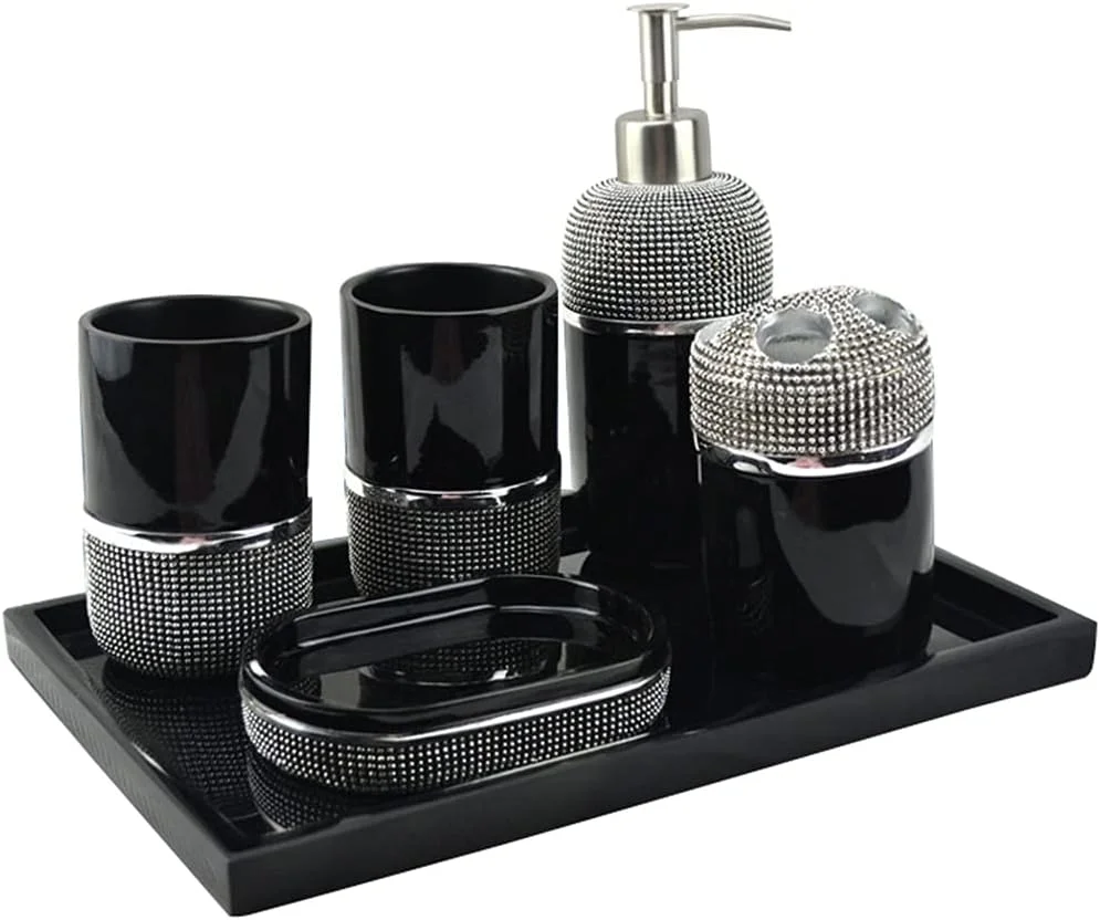 Modern Bathroom Six-piece Set, Creative European Style Wash Cup, Bathroom Supplies Kit, Bathroom Set Modern Bathroom Six-piece Set, Creative European Style Wash Cup, Bathroom Supplies Kit, Bathroom Set