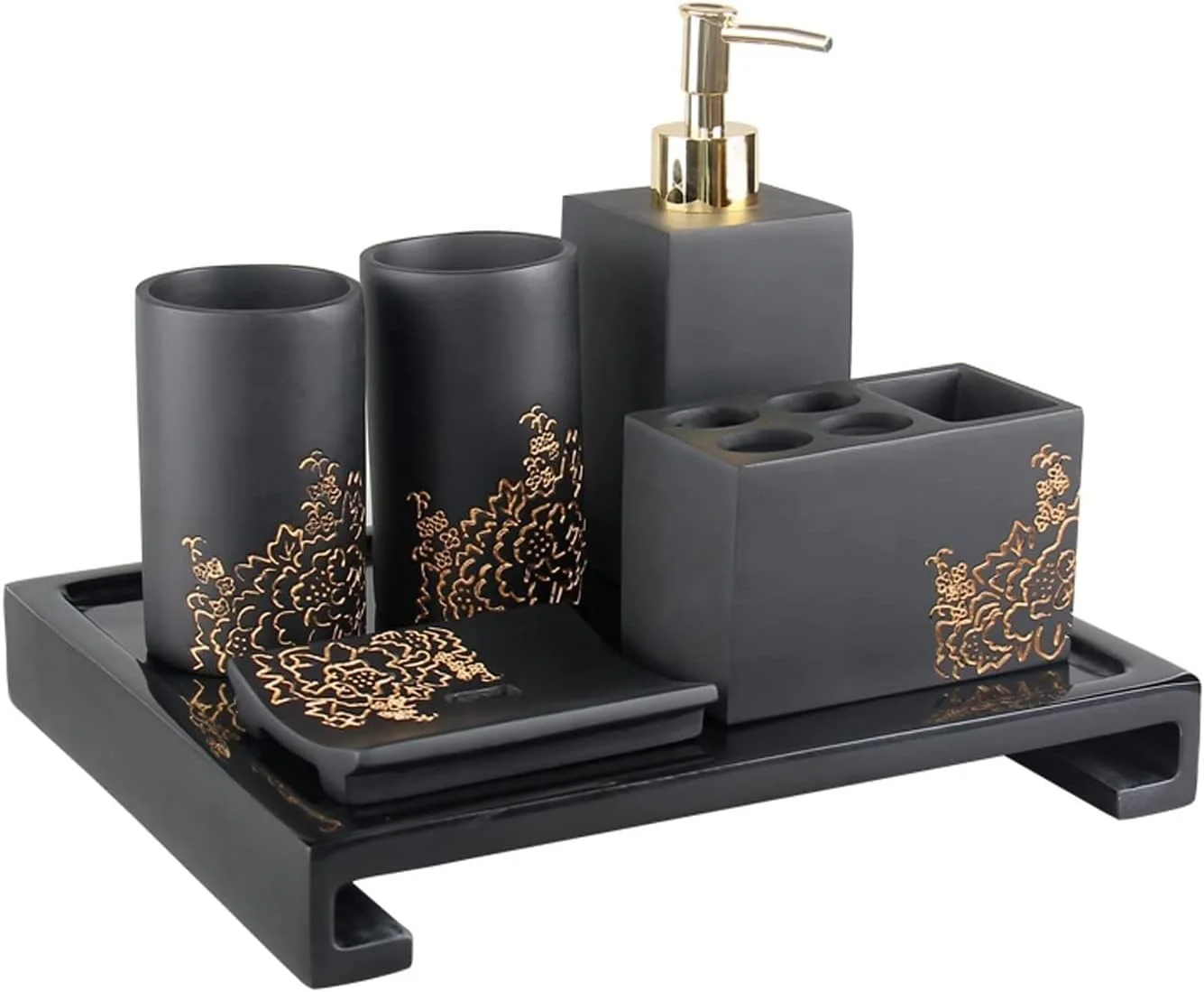 لوازم ساده حمام، ست شستشو، ست پنج تکه حمام، جا مسواکی حمام، لیوان دهانشویه لوازم ساده حمام، ست شستشو، ست پنج تکه حمام، جا مسواکی حمام، لیوان دهانشویه