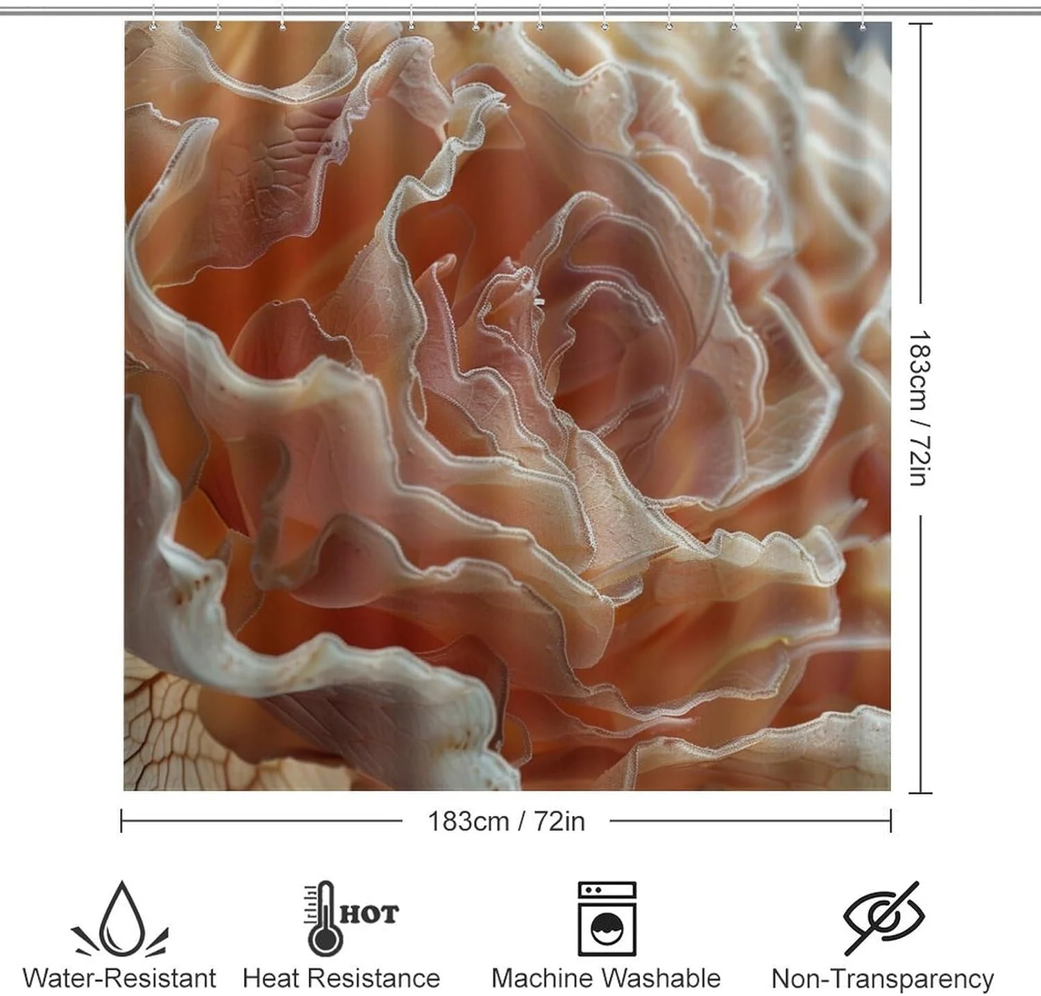 ست پرده حمام 4 تکه، ست های حمام با پرده حمام، پادری و روکش درب توالت - طرح گل