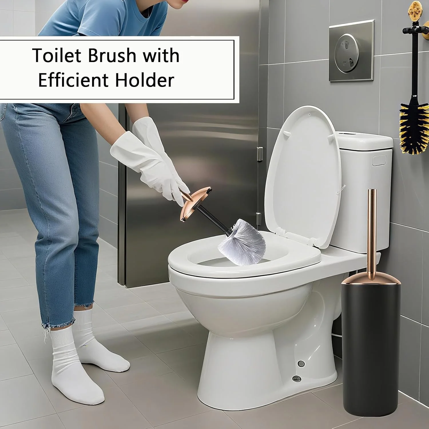 ست لوازم جانبی حمام 9 تکه مشکی BSSN - سطل زباله، ست جا مایع صابون، جا صابونی، برس توالت با نگهدارنده، جا مسواکی، لیوان، سینی، جا پنبه ای، لوازم ضروری روی میز حمام ست لوازم جانبی حمام 9 تکه مشکی BSSN - سطل زباله، ست جا مایع صابون، جا صابونی، برس توالت با نگهدارنده، جا مسواکی، لیوان، سینی، جا پنبه ای، لوازم ضروری روی میز حمام