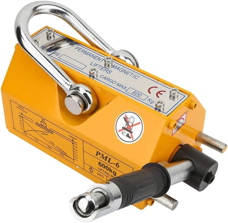 ابزار بالابر مغناطیسی دائمی قابل حمل 600 کیلوگرمی با قدرت بالا برای کارخانجات و ترمینال ها ابزار بالابر مغناطیسی دائمی قابل حمل 600 کیلوگرمی با قدرت بالا برای کارخانجات و ترمینال ها