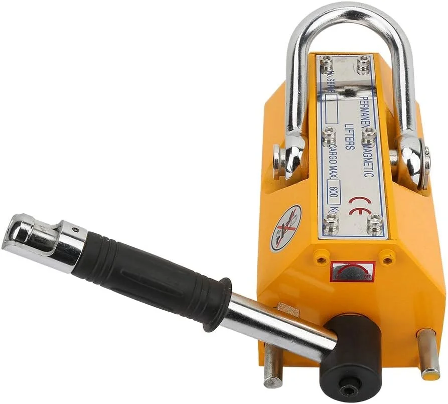 ابزار بالابر مغناطیسی دائمی قابل حمل 600 کیلوگرمی با قدرت بالا برای کارخانجات و ترمینال ها ابزار بالابر مغناطیسی دائمی قابل حمل 600 کیلوگرمی با قدرت بالا برای کارخانجات و ترمینال ها