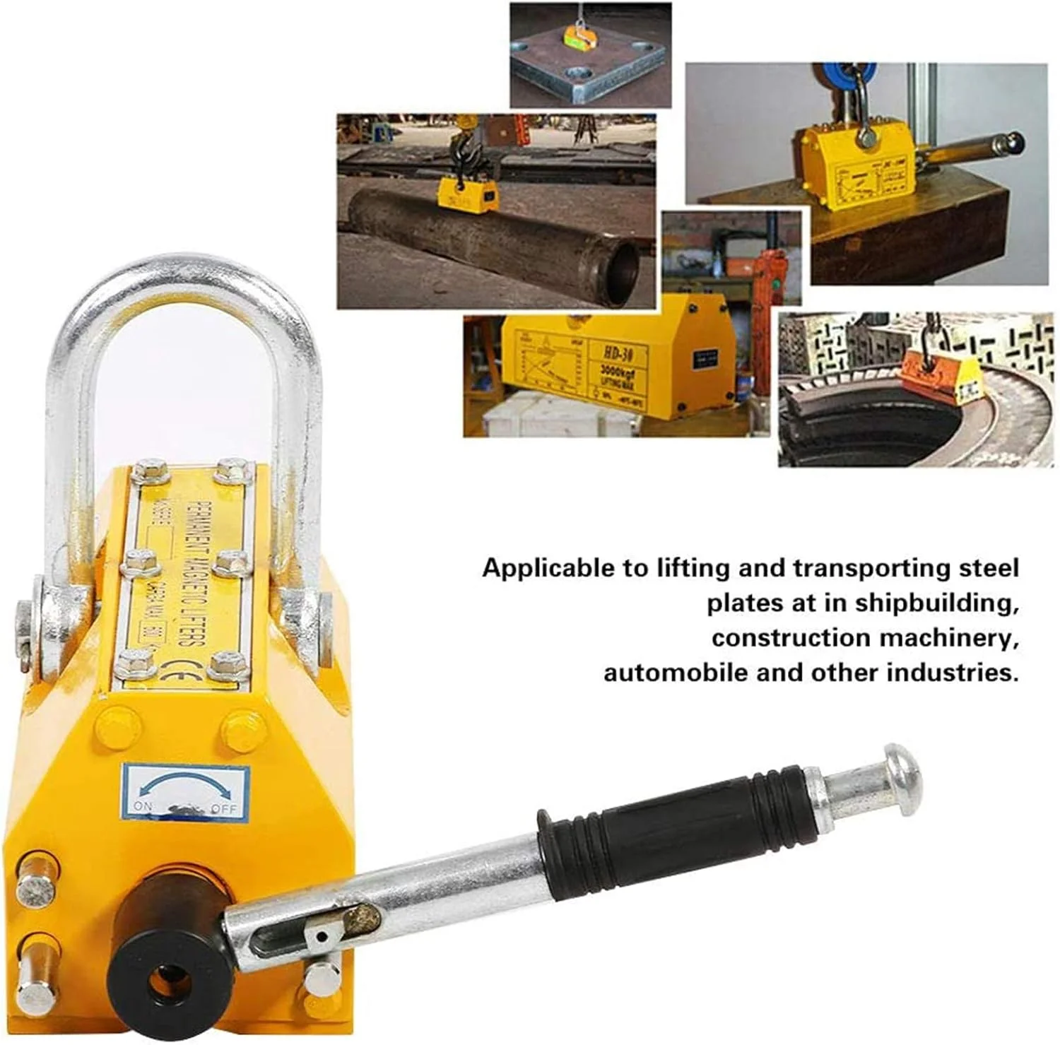 آهنربای بالابر جرثقیل 600 کیلوگرمی قوی و سنگین، بالابر مغناطیسی دائمی صنعتی، بالابر مواد فلزی مغناطیسی فولادی آهنربای بالابر جرثقیل 600 کیلوگرمی قوی و سنگین، بالابر مغناطیسی دائمی صنعتی، بالابر مواد فلزی مغناطیسی فولادی