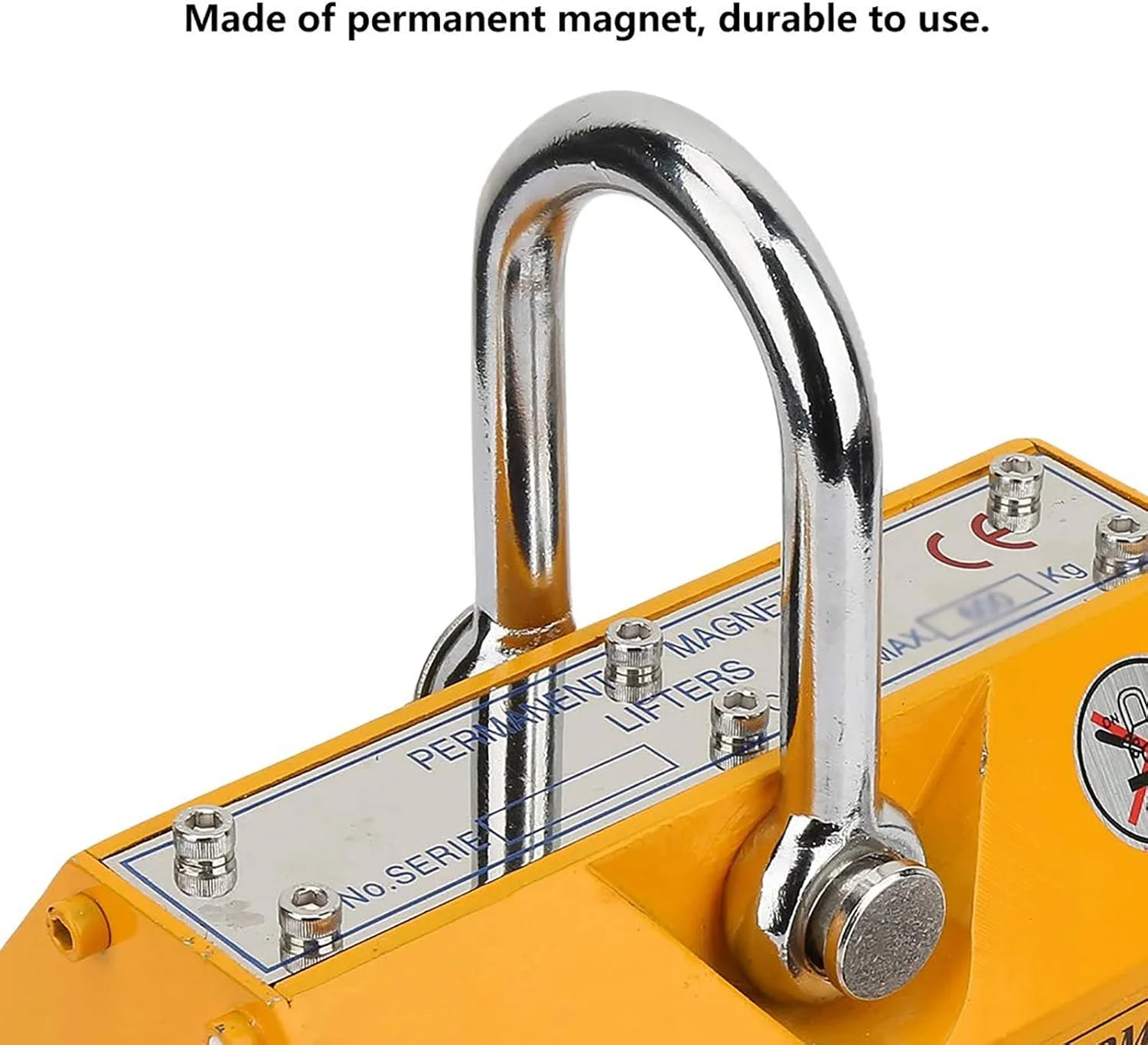 بالابر مغناطیسی دائمی GHQERTY، ابزار بالابر مغناطیسی جرثقیل قابل حمل 1000 کیلوگرمی، برای جابجایی صفحات فولادی، بلوک های آهن، حمل و نقل سنگین بالابر مغناطیسی دائمی GHQERTY، ابزار بالابر مغناطیسی جرثقیل قابل حمل 1000 کیلوگرمی، برای جابجایی صفحات فولادی، بلوک های آهن، حمل و نقل سنگین