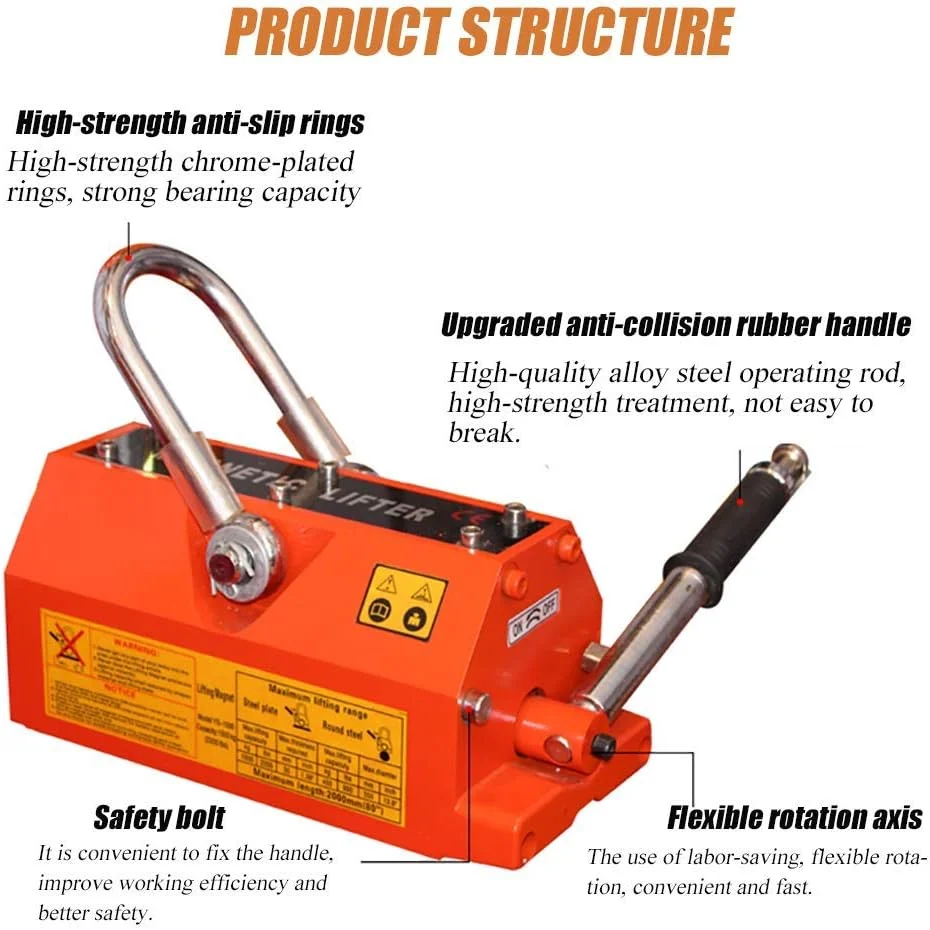 بالابر مغناطیسی سنگین 100 کیلوگرمی برای بلند کردن فلزات (200 کیلوگرم)