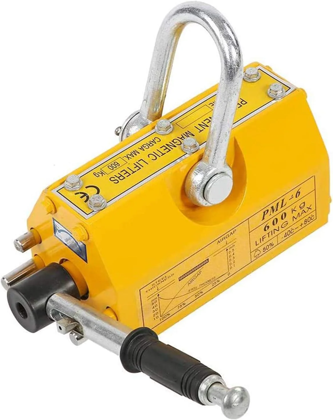 آهنربای بالابر جرثقیل 600 کیلوگرمی قوی و سنگین، بالابر مغناطیسی دائمی صنعتی، بالابر مواد فلزی مغناطیسی فولادی آهنربای بالابر جرثقیل 600 کیلوگرمی قوی و سنگین، بالابر مغناطیسی دائمی صنعتی، بالابر مواد فلزی مغناطیسی فولادی