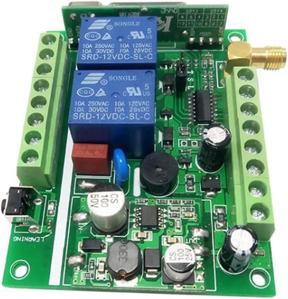 کلید کنترل از راه دور موتور 12V 24V 36V 10A برای حرکت به جلو و عقب، مناسب برای درب کرکره ای، درب اتوماتیک، بالابر موتور، شیر برقی