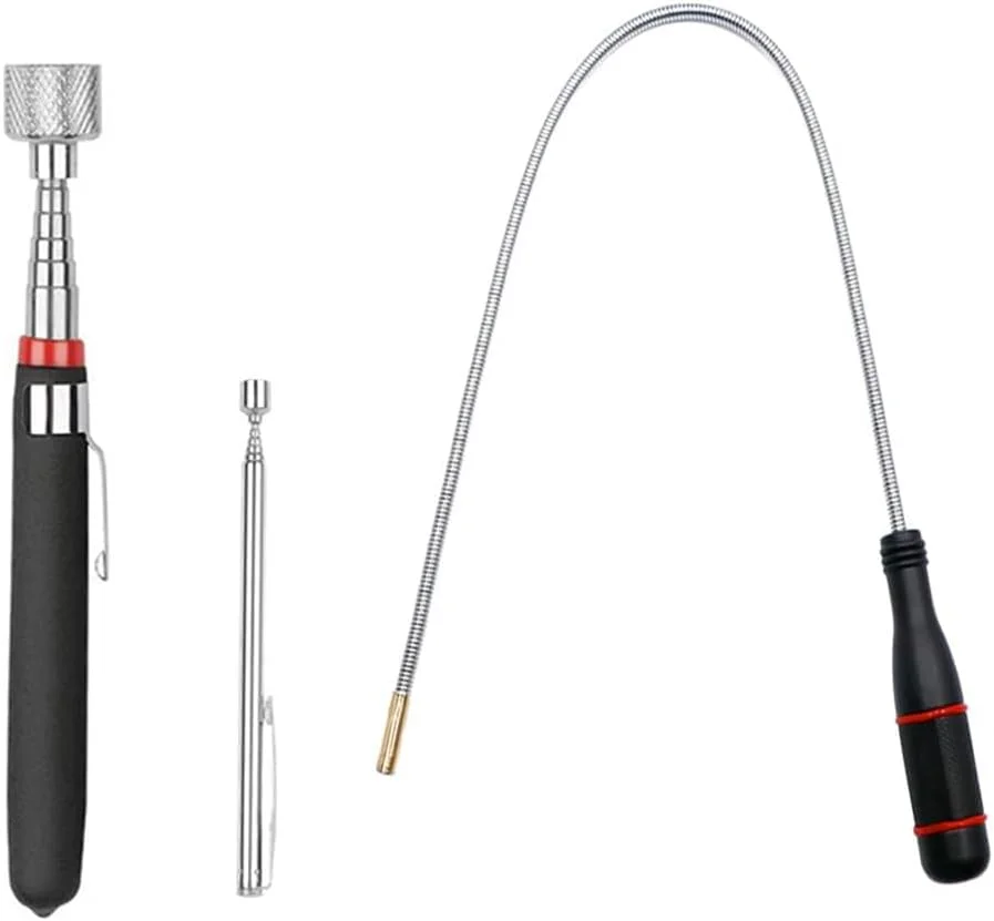 مجموعه 3 عددی ابزار آهنربایی تلسکوپی KOWVOWZ، ابزارهای جمعآوری آهنربایی تلسکوپی، ابزارهای جمعآوری مغناطیسی قابل گسترش، میله آهنربایی فنری خمشو مجموعه 3 عددی ابزار آهنربایی تلسکوپی KOWVOWZ، ابزارهای جمعآوری آهنربایی تلسکوپی، ابزارهای جمعآوری مغناطیسی قابل گسترش، میله آهنربایی فنری خمشو