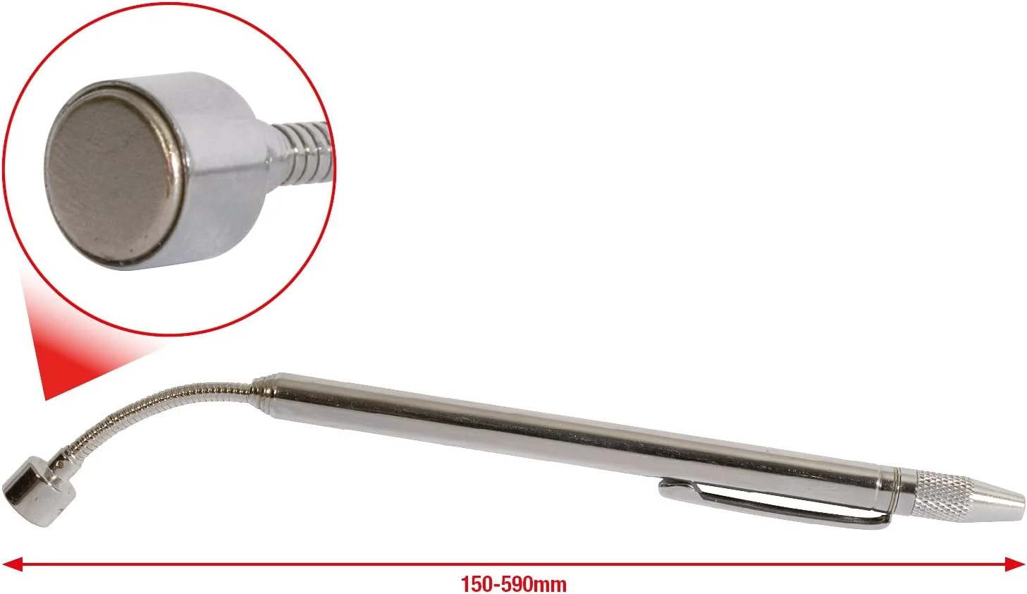 ابزار KS Tools 550.1023 آهنربای تلسکوپی، 150-590 میلی متر