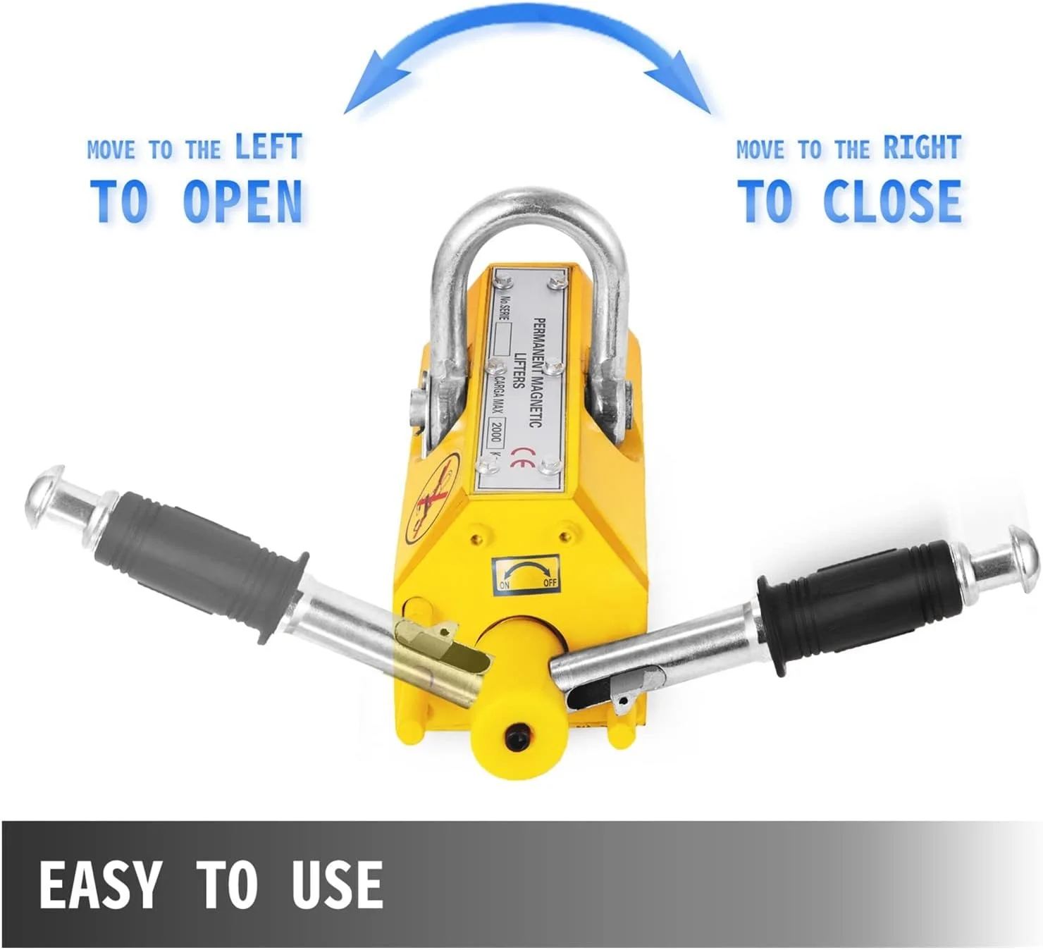 بالابر مغناطیسی دائم فولادی KLUFO با ظرفیت 100 تا 400 کیلوگرم - بالابر جرثقیل مغناطیسی نئودیمیوم برای بلند کردن ورق فلزی، بلوک و صفحه - بالابر 3 در 1 بالابر مغناطیسی دائم فولادی KLUFO با ظرفیت 100 تا 400 کیلوگرم - بالابر جرثقیل مغناطیسی نئودیمیوم برای بلند کردن ورق فلزی، بلوک و صفحه - بالابر 3 در 1