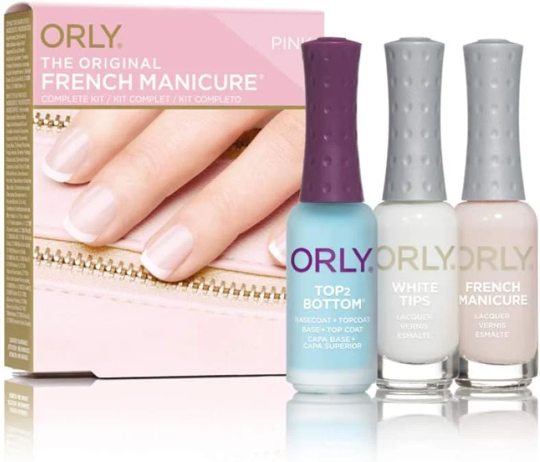 ست فرنچ ناخن اُرلی، صورتی ست فرنچ ناخن اُرلی، صورتی