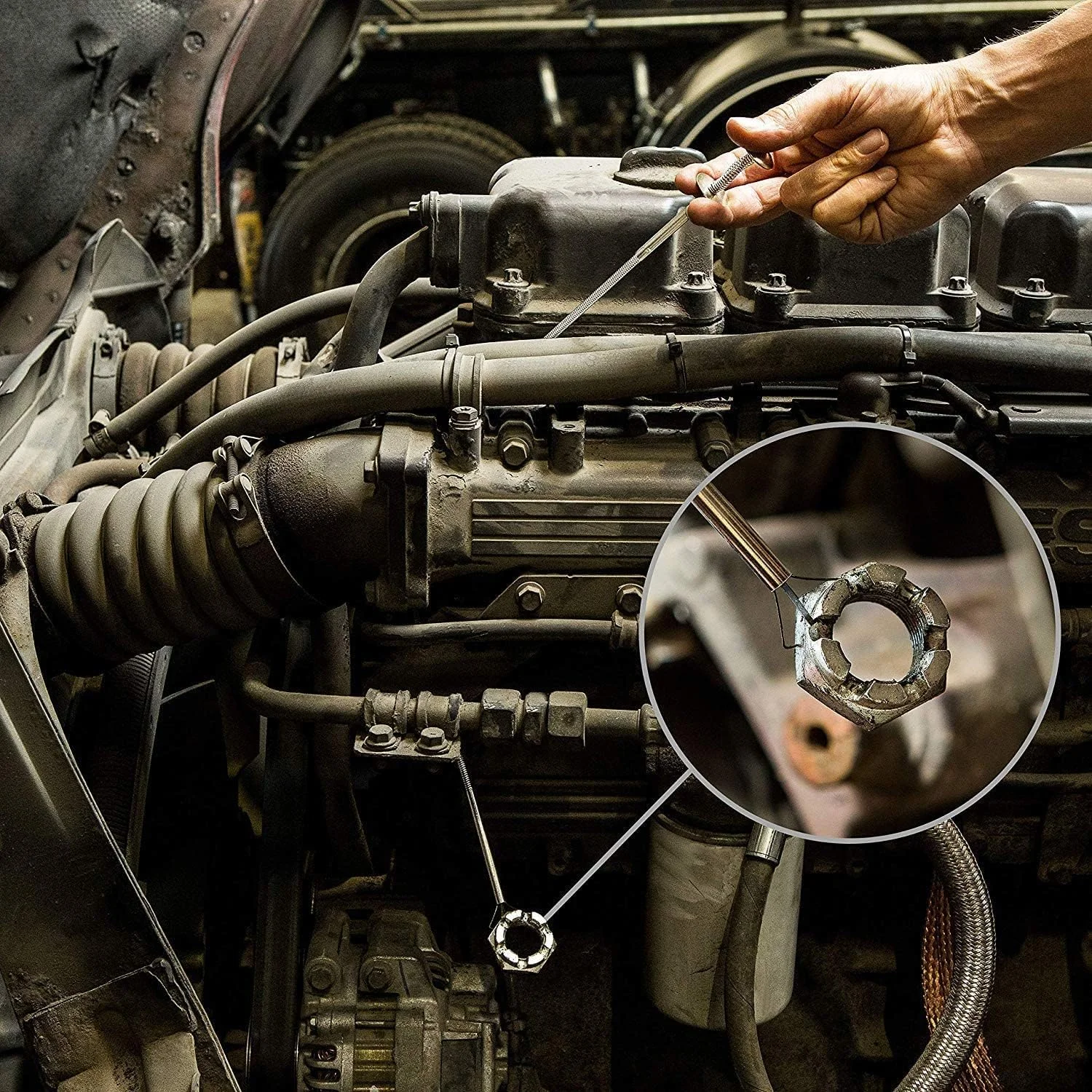 ست ابزار مغناطیسی NoCry – شامل آینه بازرسی تلسکوپی، انبر گیرنده انعطاف پذیر و میله مغناطیسی قابل افزایش