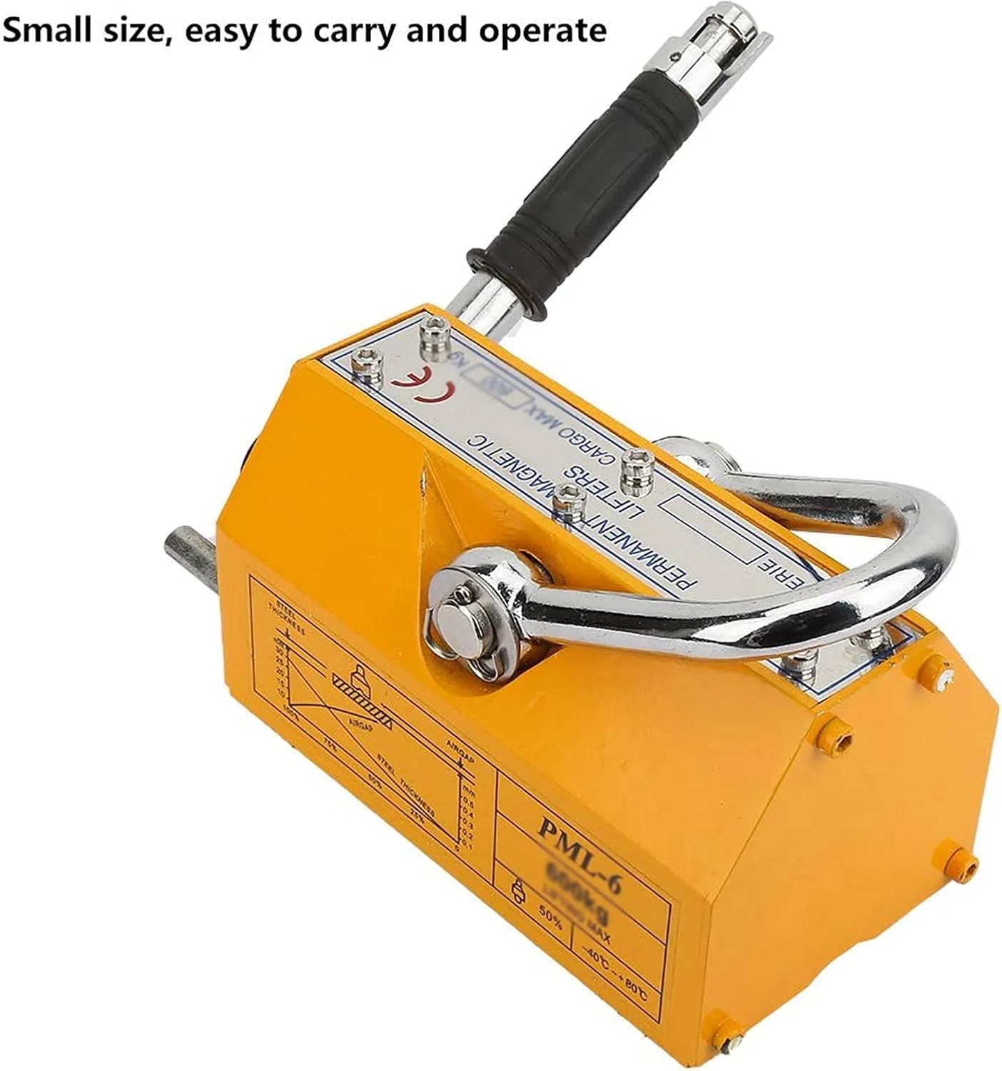 بالابر مغناطیسی دائمی 1000 کیلوگرمی، ابزار بالابر مغناطیسی جرثقیل قابل حمل، برای جابجایی صفحات فولادی، بلوک های آهن، حمل و نقل سنگین بالابر مغناطیسی دائمی 1000 کیلوگرمی، ابزار بالابر مغناطیسی جرثقیل قابل حمل، برای جابجایی صفحات فولادی، بلوک های آهن، حمل و نقل سنگین