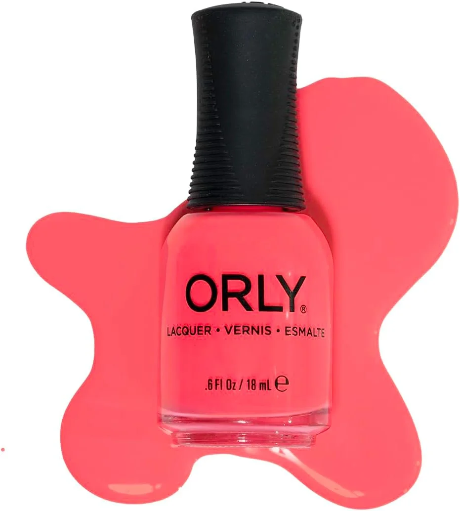 لاک ناخن اُرلی، رنگ قطعا | مجموعه ادیشن محدود دهه 1980 | کرم مرجانی نئون | فرمول بادوام، سریع خشک شونده و مقاوم در برابر لب پر شدن | پرداخت نهایی مشابه سالن | وگان، بدون تست حیوانی (18 میلی لیتر)