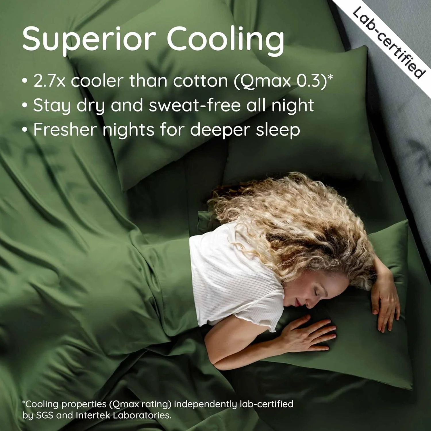 ست ملحفه کامل 4 تکه بامبو – ملحفه های سایز کامل تهیه شده از 100% ویسکوز مشتق شده از بامبو، ملحفه های خنک کننده برای افراد گرمایی، با بندهای کشی گوشه (زیتونی)