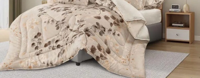 ست ملحفه طرح گلدار سایز کینگ همراه با روبالشی، شامل ۱ ملحفه و ۲ روبالشی (قهوه ای تیره، کینگ (استاندارد بریتانیا))