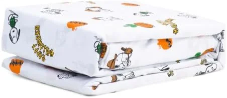 ست ملحفه هالووین طرح Peanuts از Berkshire Blanket & Home Co. (هالووین مبارک، یک نفره)