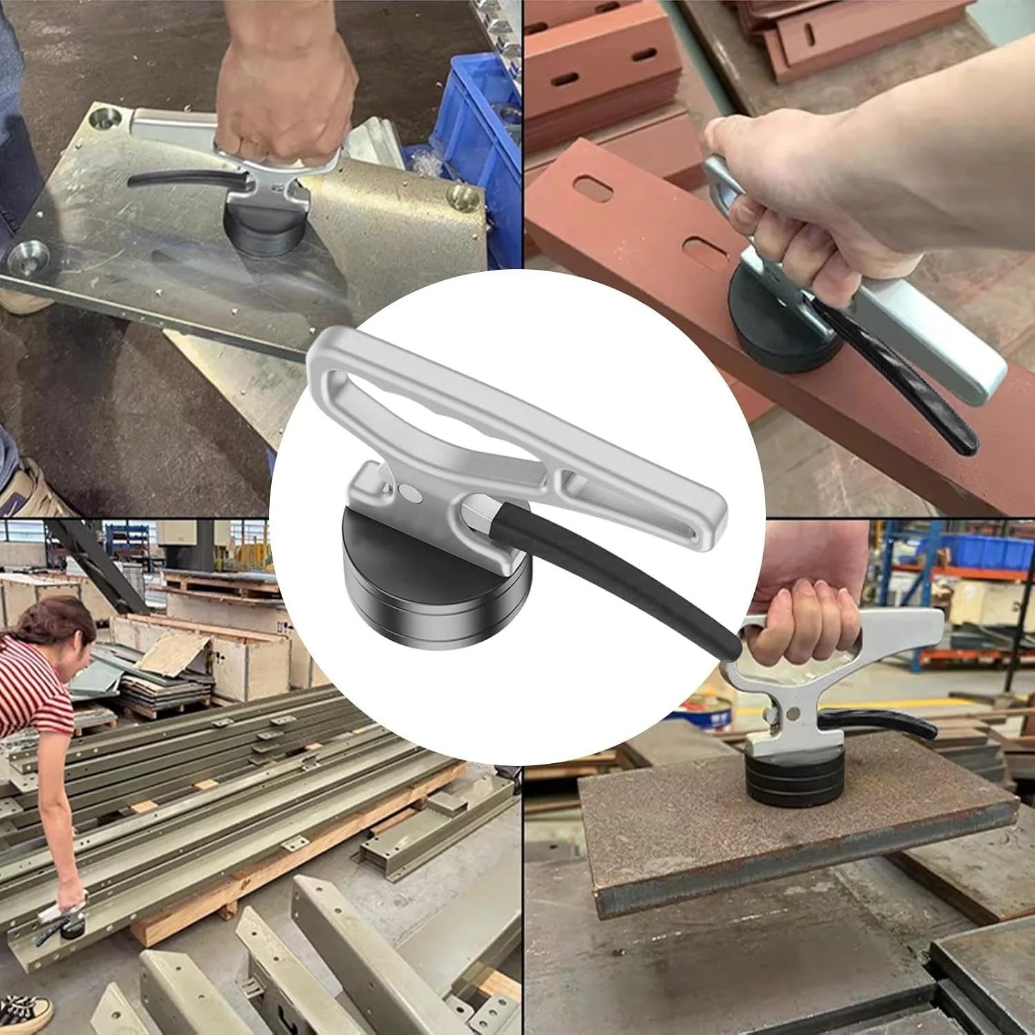 ابزار جمع‌آوری مغناطیسی | آهنربای قدرتمند با مکش قوی | ابزار ارگونومیک برای بلند کردن و نگهداری ورق آهن، فولاد ابزار، درب‌ها، میخ‌ها، مناسب برای گاراژ، کارگاه و اشیاء فلزی سنگین