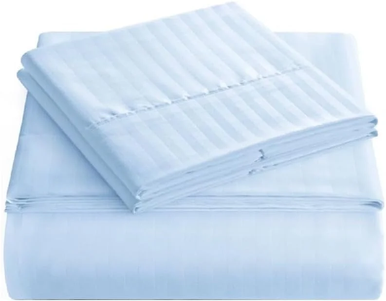 ست ملحفه راه راه تک نفره بلوبری، 100% پنبه، کیفیت عالی، 90X190+15 سانتی متر - شماره مدل: Newfs-0410 - چند رنگ