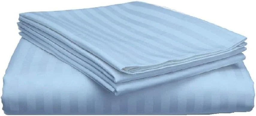 ست ملحفه راه راه دونفره آبی بلوبری، ۱۰۰٪ پنبه، کیفیت عالی، ۱۸۰x۲۰۰x۲۰ سانتیمتر، Newfs-۰۴۸۰ ست ملحفه راه راه دونفره آبی بلوبری، ۱۰۰٪ پنبه، کیفیت عالی، ۱۸۰x۲۰۰x۲۰ سانتیمتر، Newfs-۰۴۸۰