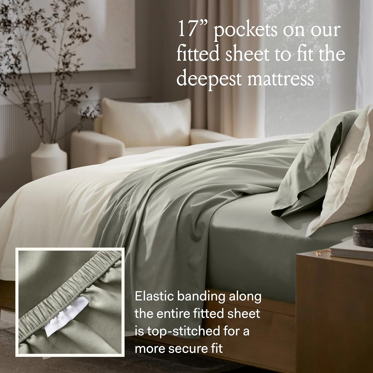 ست ملحفه لبهدوزی شده سیگنچر BOLL & BRANCH - کینگ، مینرال - پنبه 100% ارگانیک لوکس - شامل 1 ملحفه تخت، 1 ملحفه کشدار، 2 روبالشتی - فوقالعاده نرم ست ملحفه لبهدوزی شده سیگنچر BOLL & BRANCH - کینگ، مینرال - پنبه 100% ارگانیک لوکس - شامل 1 ملحفه تخت، 1 ملحفه کشدار، 2 روبالشتی - فوقالعاده نرم